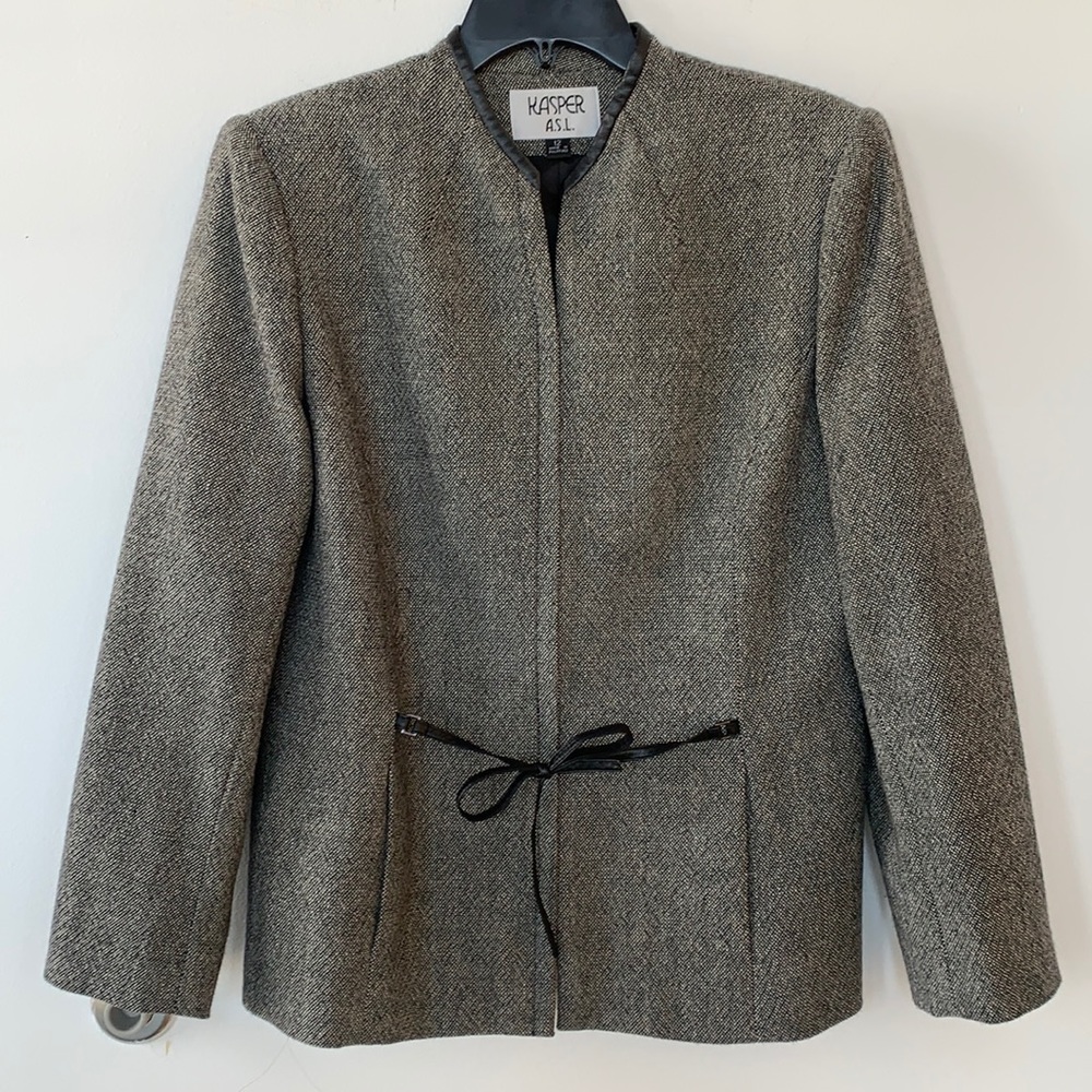 KASPER ASL Women’s Black and White jacket size 12